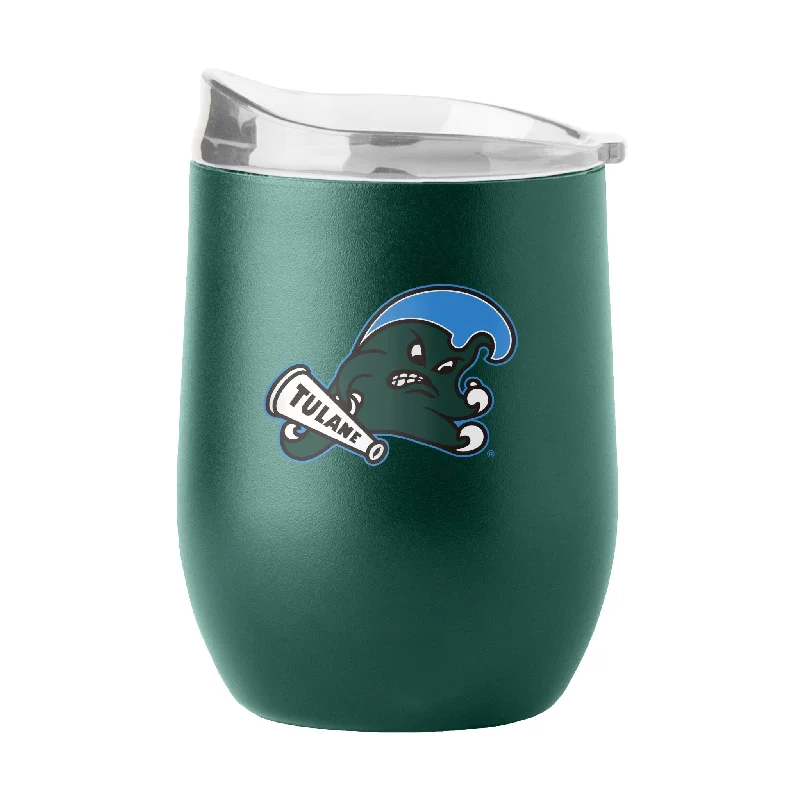 Personalized Team Mug With Custom Text-Tulane 16oz Flipside Powder Coat Curved Bev