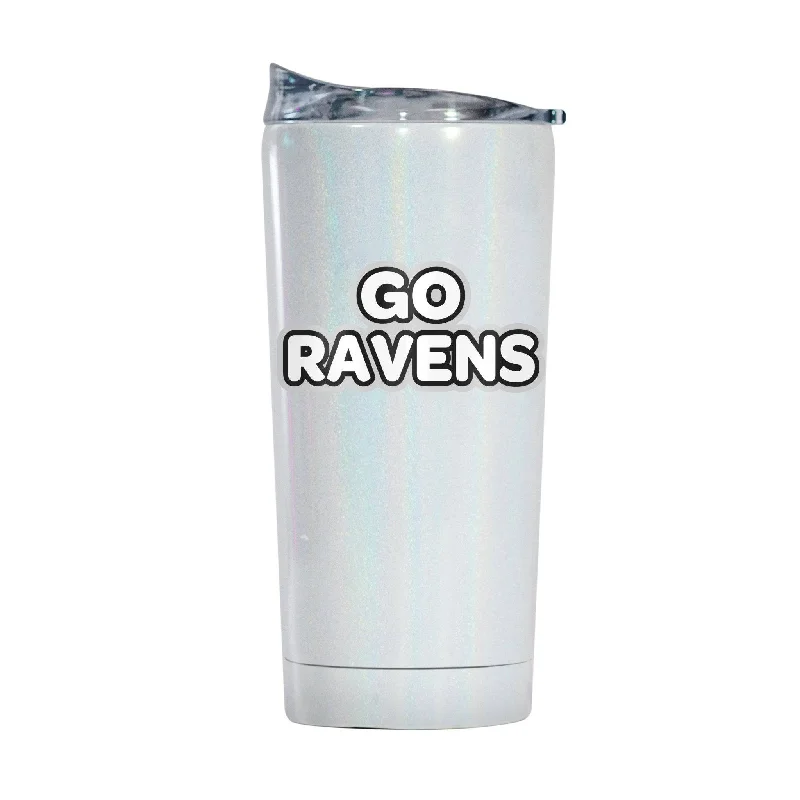 Team Mug With Event Branding-Baltimore Ravens 20oz Bubble Iridescent Tumbler