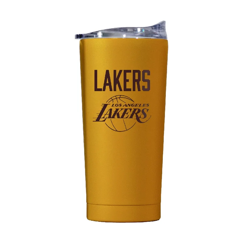 Team Mug With Team Logo-Los Angeles Lakers 20oz Huddle Powder Coat Tumbler