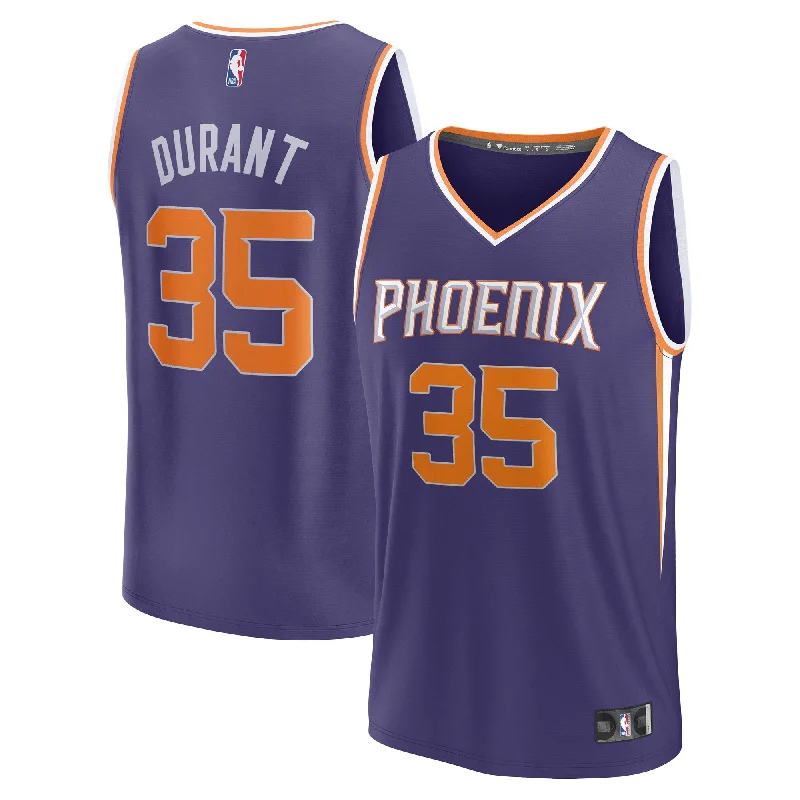 Basketball Jersey For Custom Teams-Kevin Durant Phoenix Suns Branded Fastbreak Basketball Jersey - Icon Edition - Purple