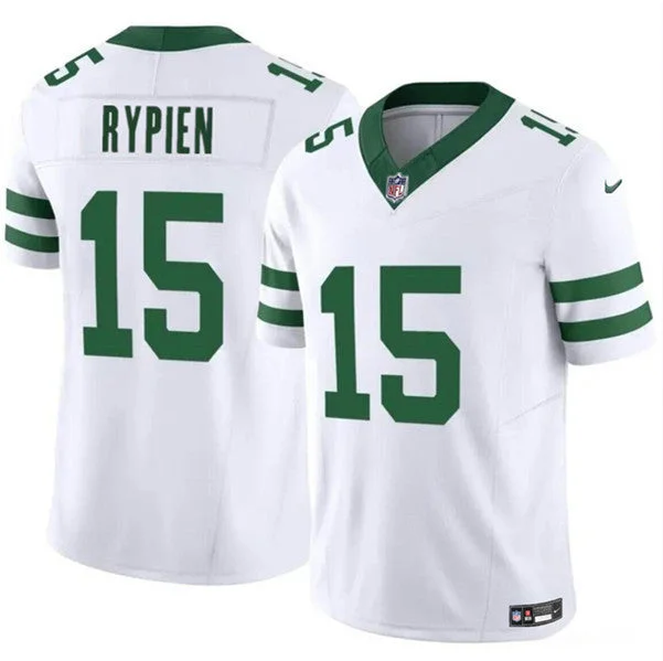 Football Jersey For Club Teams-Men's New York Jets #15 Brett Rypien 2023 F.U.S.E. White Throwback Vapor Untouchable Limited Football Stitched Jersey