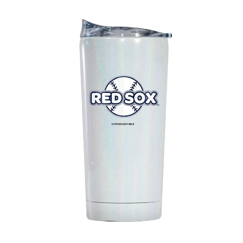 Team Mug With Retro Design-Boston Red Sox 20oz Bubble Iridescent Tumbler