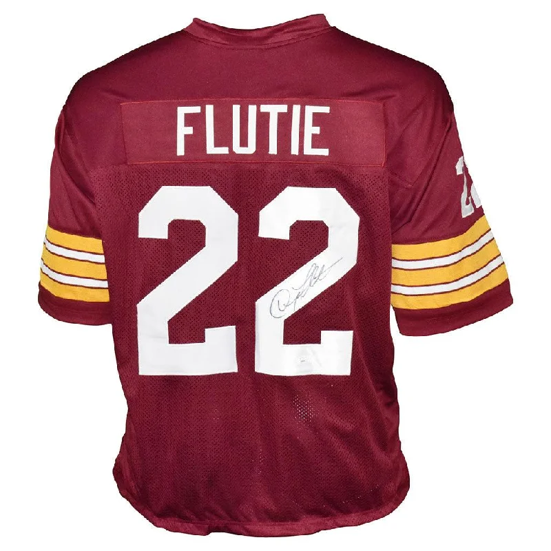 Rugby Jersey With Flexible Fit-Doug Flutie Signed Boston College Red Football Jersey (JSA)