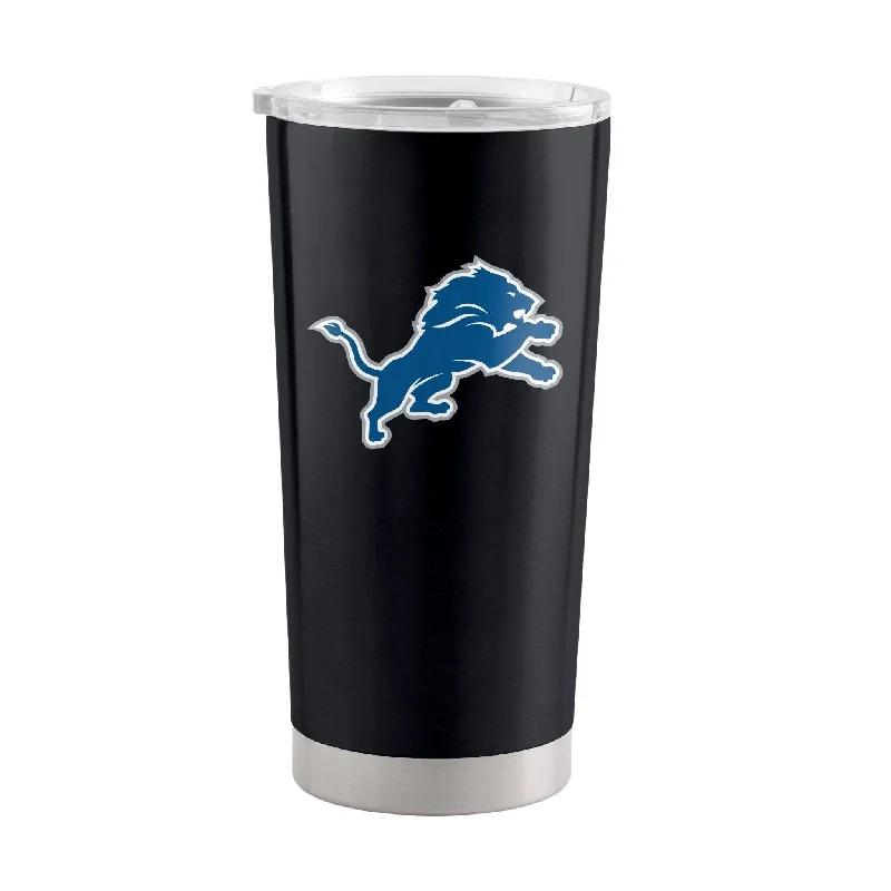 Custom Team Mug For Conference Gifts-Detroit Lions Black 20oz Gameday Stainless Tumbler