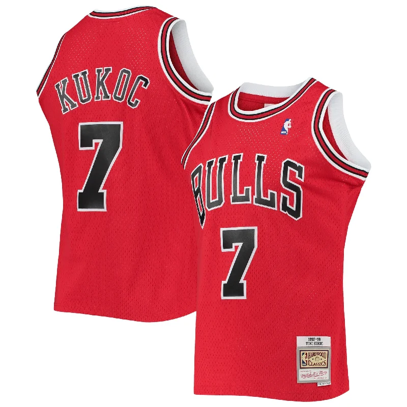 Basketball Jersey For Sale-Toni Kukoc Chicago Bulls 1997/98 Hardwood Classics Swingman Basketball Jersey - Red