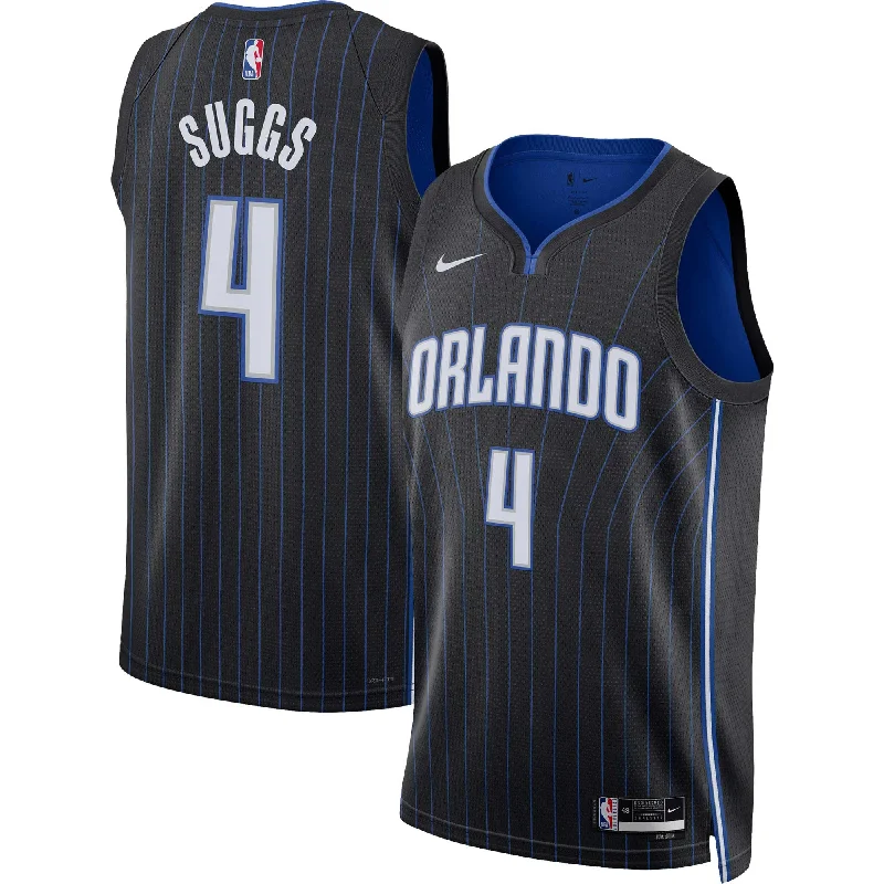 Basketball Jersey With Unique Design Options-Jalen Suggs Orlando Magic Unisex Swingman Basketball Jersey - Icon Edition - Black