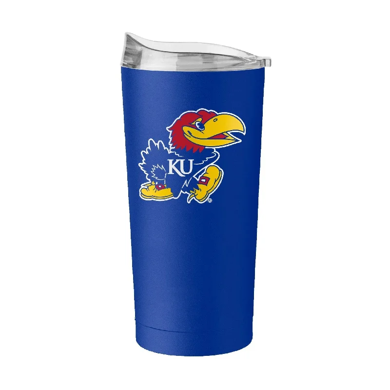 Team Mug With Logo Printing-Kansas 20oz Flipside Powder Coat Tumbler