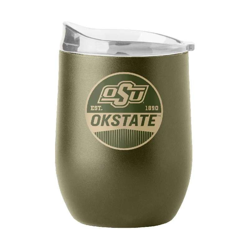 Custom Team Mug For Limited Edition-Oklahoma State 16oz Badge Powder Coat Curved Beverage