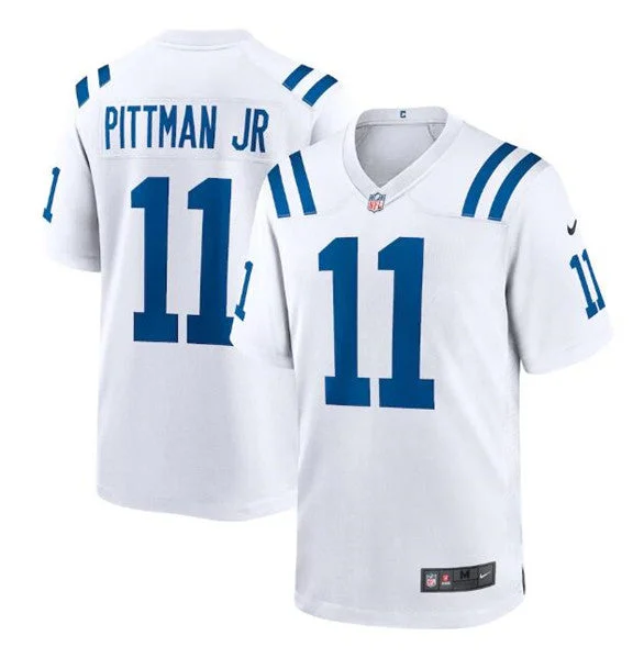 Football Jersey For Comfortable Wear-Men's Indianapolis Colts #11 Michael Pittman Jr. White Stitched Football Game Jersey