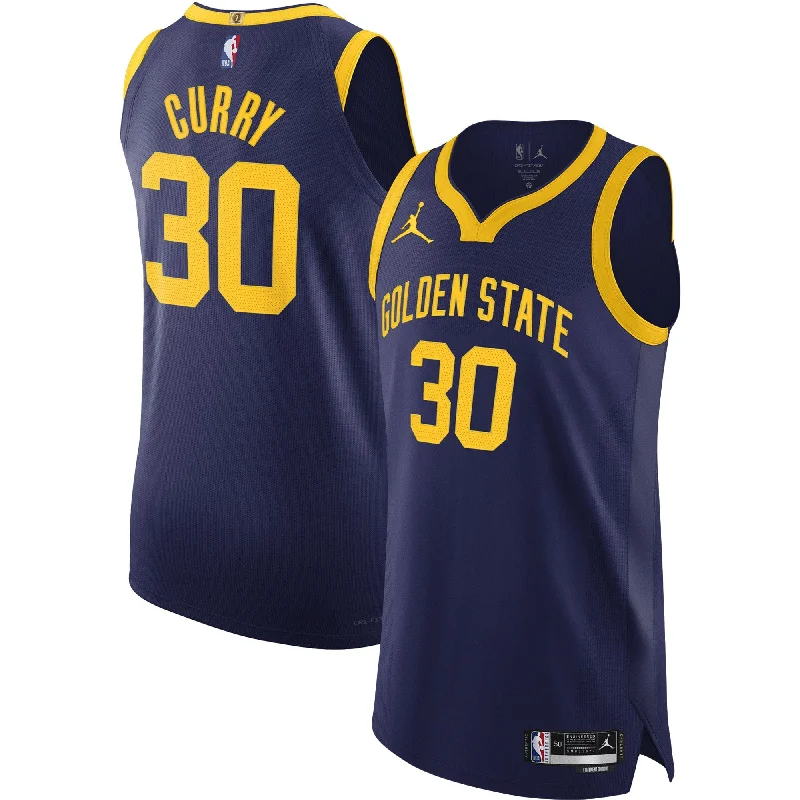 Basketball Jersey With Logo-Stephen Curry Golden State Warriors Jordan Brand Player Basketball Jersey - Statement Edition - Royal