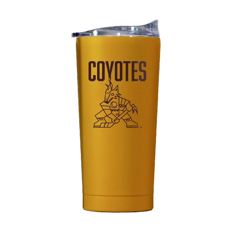 Team Mug With Custom Names For Fans-Arizona Coyotes 20oz Huddle Powder Coat Tumbler