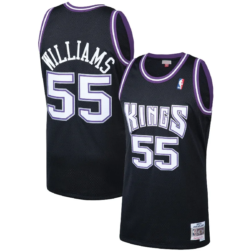 Basketball Jersey For Group Orders-Jason Williams Sacramento Kings 2000/01 Hardwood Classics Swingman Basketball Jersey - Black