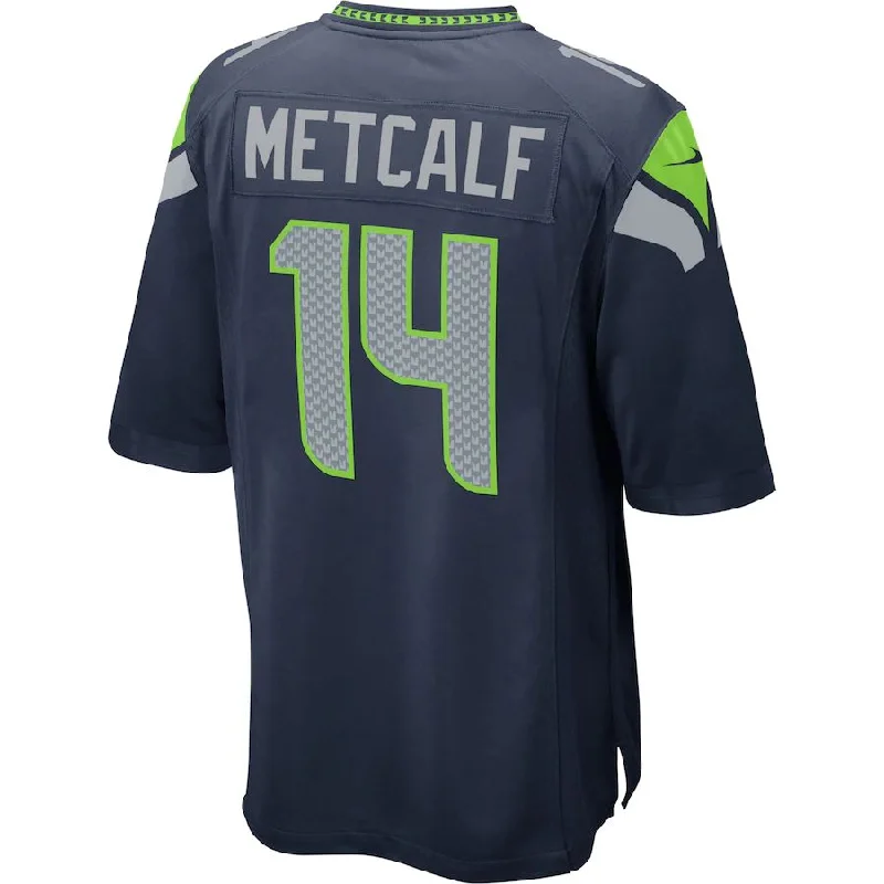 Rugby Jersey For College Rugby Teams-S.Seahawks #14 DK Metcalf College Navy Game Player Jersey Stitched American Football Jerseys