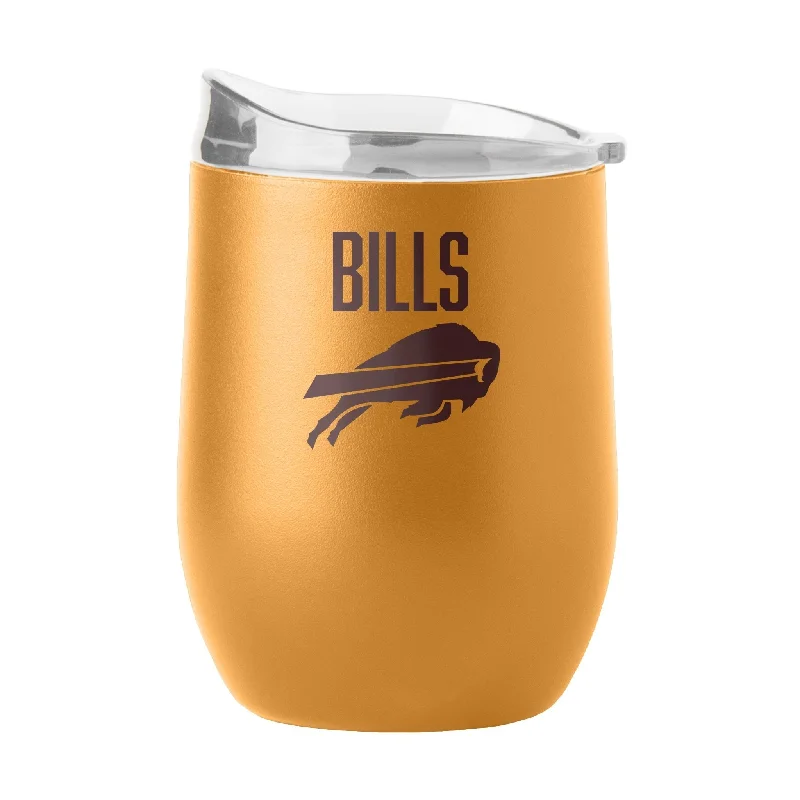 Custom Team Mug With Names-Buffalo Bills 16oz Huddle Powder Coat Curved Beverage