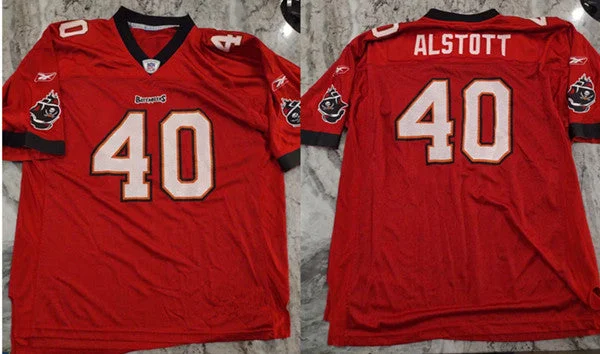 Football Jersey For Fun Sports Designs-Men's Tampa Bay Buccaneers #40 Mike Alstott Red Football Stitched Game Jersey