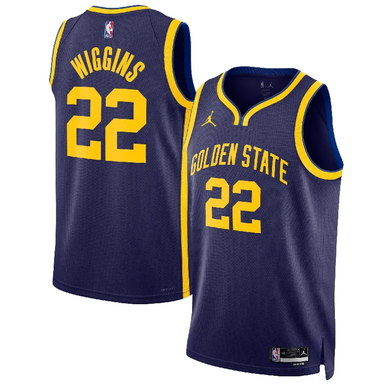 Basketball Jersey For Limited Time Promotions-Andrew Wiggins Golden State Warriors Jordan Brand Unisex Swingman Basketball Jersey - Statement Edition - Navy