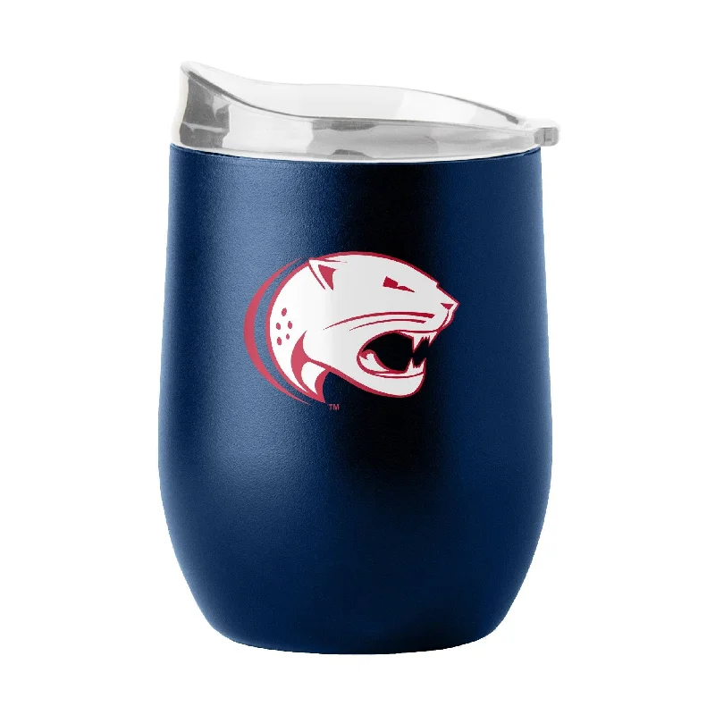 Personalized Team Mug With Player Number-South Alabama 16oz Flipside Powder Coat Curved Bev