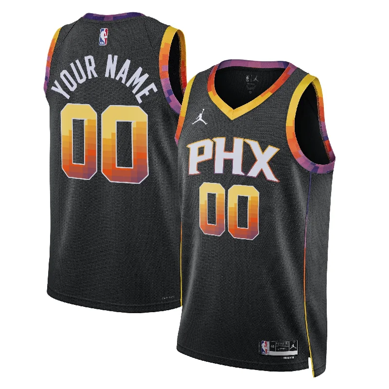 Basketball Jersey For Charity Events-Phoenix Suns Jordan Brand Unisex 2022/23 Swingman Custom Basketball Jersey - Statement Edition - Black