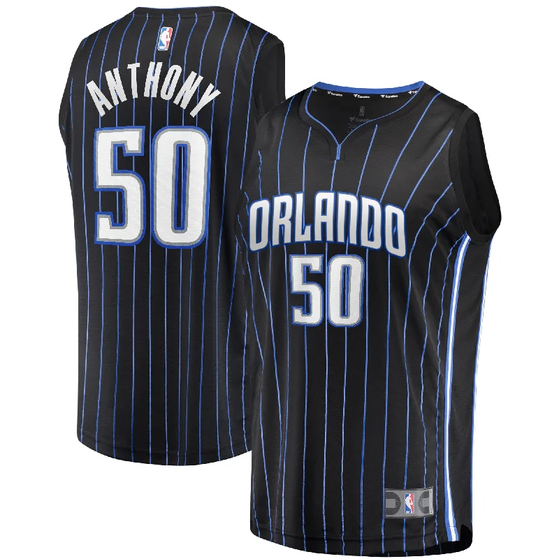 Basketball Jersey For Group Apparel Orders-Cole Anthony Orlando Magic Branded 2020 Draft First Round Pick Fast Break Basketball Jersey Black - Icon Edition