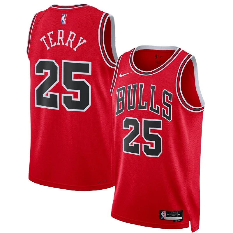 Basketball Jersey With Player Number-Dalen Terry Chicago Bulls Unisex 2022 Draft First Round Pick Swingman Basketball Jersey - Icon Edition - Red