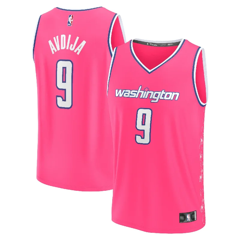 Basketball Jersey For Custom Family Orders-Deni Avdija Washington Wizards Branded Fastbreak Basketball Jersey - City Edition - Pink