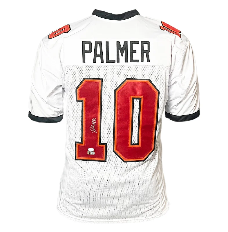 Rugby Jersey For Casual Wearers-Trey Palmer Signed Tampa Bay White Football Jersey (JSA)