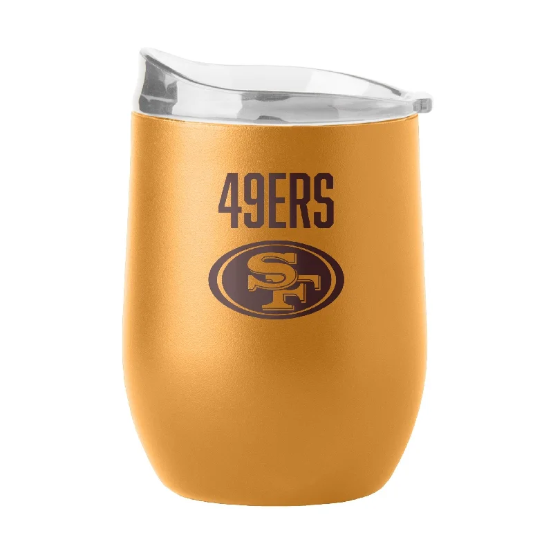 Team Mug For Fundraising Merchandise-San Francisco 49ers 16oz Huddle Powder Coat Curved Beverage