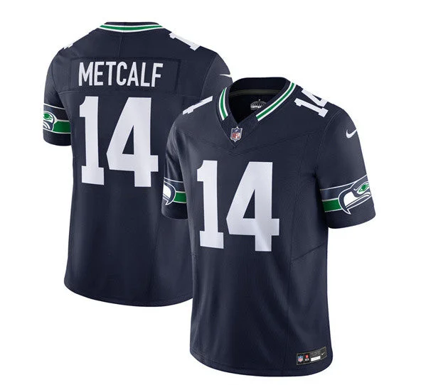 Football Jersey For Team Apparel Customization-Men's Seattle Seahawks #14 DK Metcalf 2023 F.U.S.E. Navy Limited Football Stitched Jersey