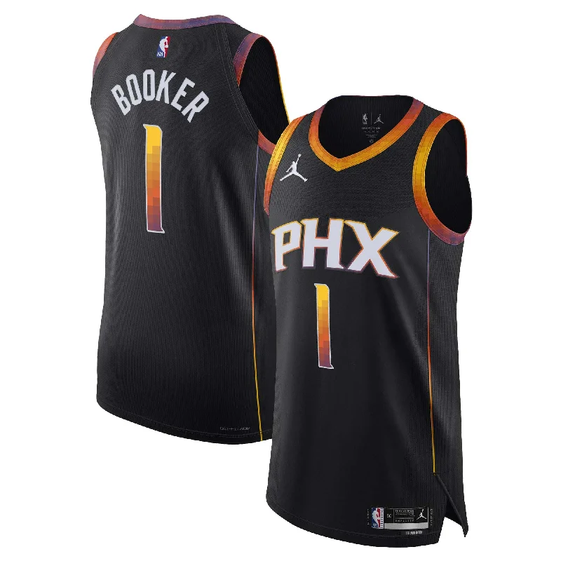 Basketball Jersey For Tailgating Parties-Devin Booker Phoenix Suns Jordan Brand Player Basketball Jersey - Statement Edition - Black