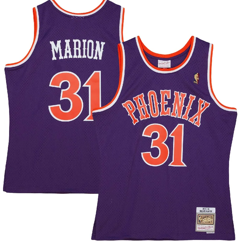 Basketball Jersey For Club Sports-Shawn Marion Phoenix Suns 2001/02 Hardwood Classics Swingman Basketball Jersey - Purple