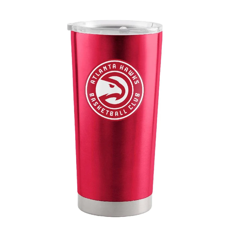 Team Mug With Custom Labels-Atlanta Hawks 20oz Gameday Stainless Steel Tumbler