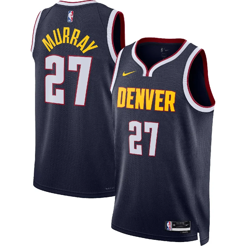 Personalized Basketball Jersey For Local Teams-Jamal Murray Denver Nuggets Unisex Swingman Basketball Jersey - Icon Edition - Navy