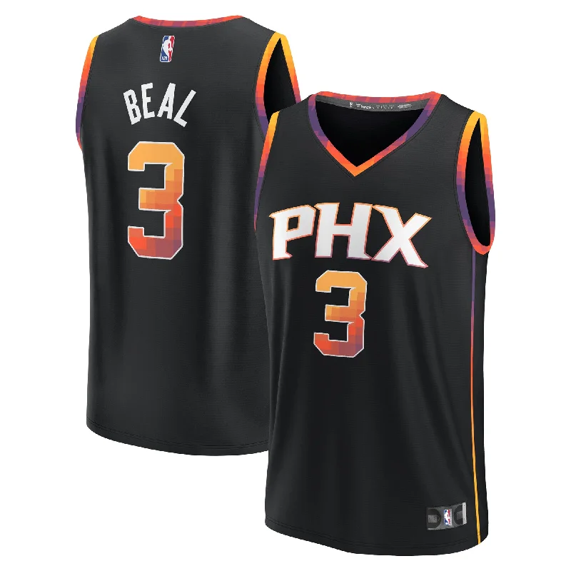 Basketball Jersey For Personalized Sports Clothing-Bradley Beal Phoenix Suns Branded Fast Break Player Basketball Jersey - Statement Edition - Black