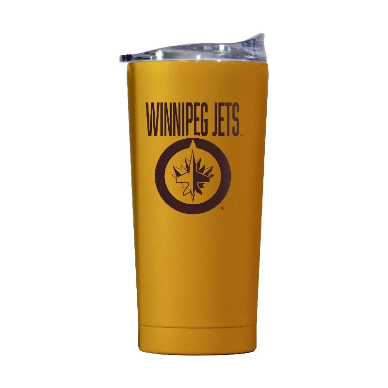 Personalized Team Mug For Fan Apparel-Winnipeg Jets 20oz Huddle Powder Coat Tumbler