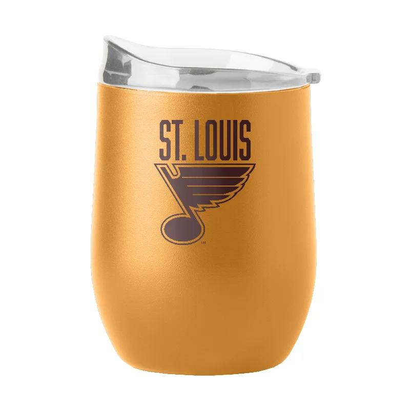 Team Mug For Conference Souvenirs-St Louis Blues 16oz Huddle Powder Coat Curved Bev