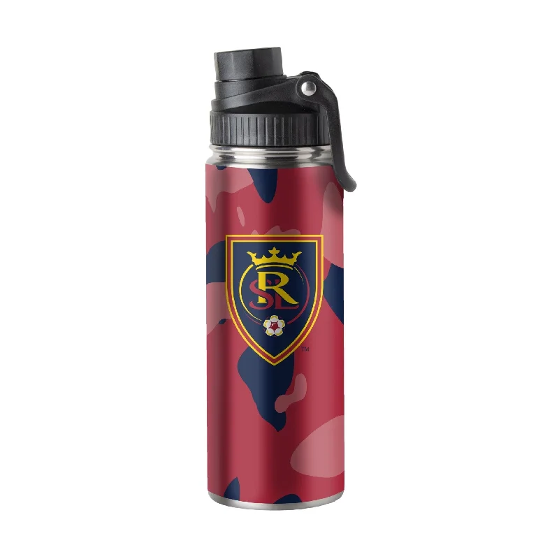 Team Mug With Event Branding-Real Salt Lake 21oz Camo Twist Top Water Bottle