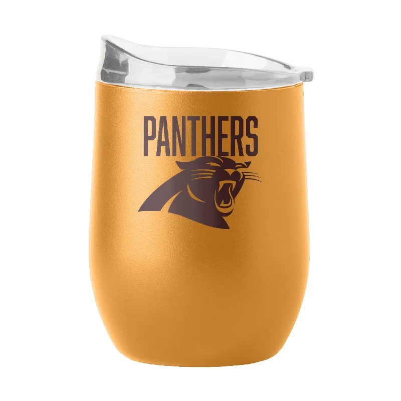 Custom Mug For Group Orders-Carolina Panthers 16oz Huddle Powder Coat Curved Beverage