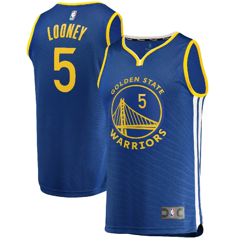 Basketball Jersey For Men-Kevon Looney Golden State Warriors Branded Fast Break Player Team Basketball Jersey - Icon Edition - Royal