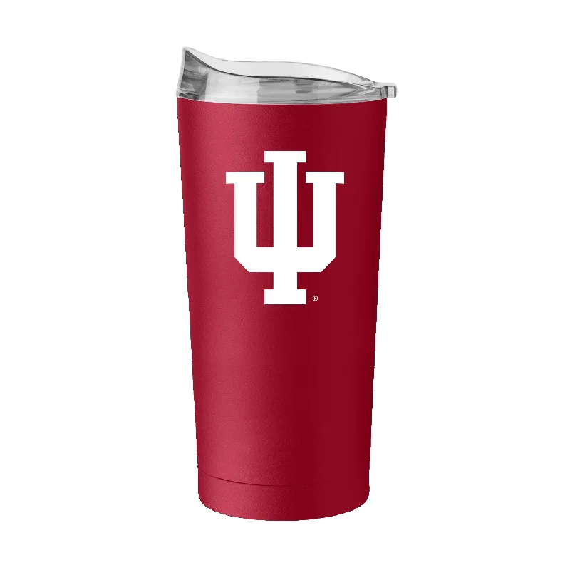 Team Mug With Fan Gear-Indiana 20oz Flipside Powder Coat Tumbler