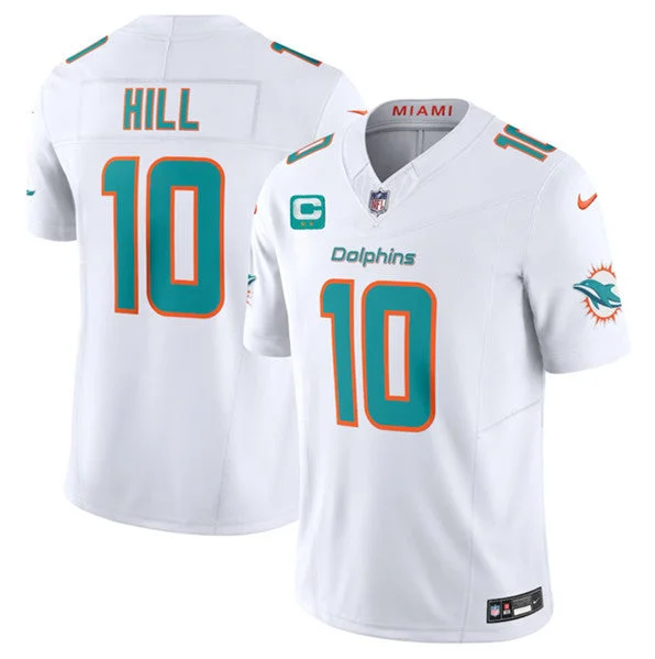 Football Jersey For Sports Merchandise Stores-Men's Miami Dolphins #10 Tyreek Hill White 2023 F.U.S.E With 2-Star C Patch Vapor Limited Football Stitched Jersey