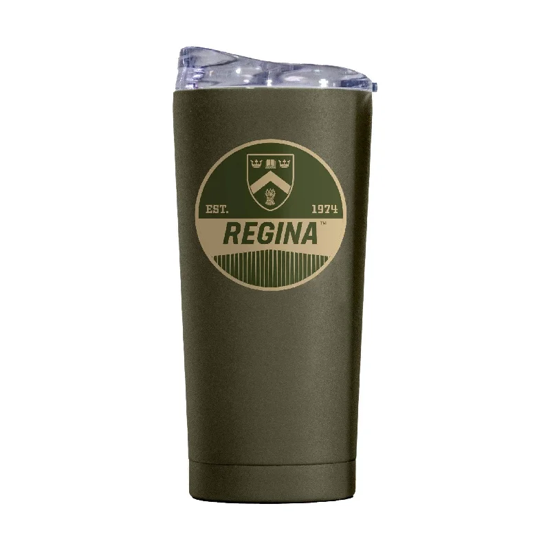 Team Mug For Event-Themed Designs-Regina 20oz Olive Badge Powder Coat Tumbler