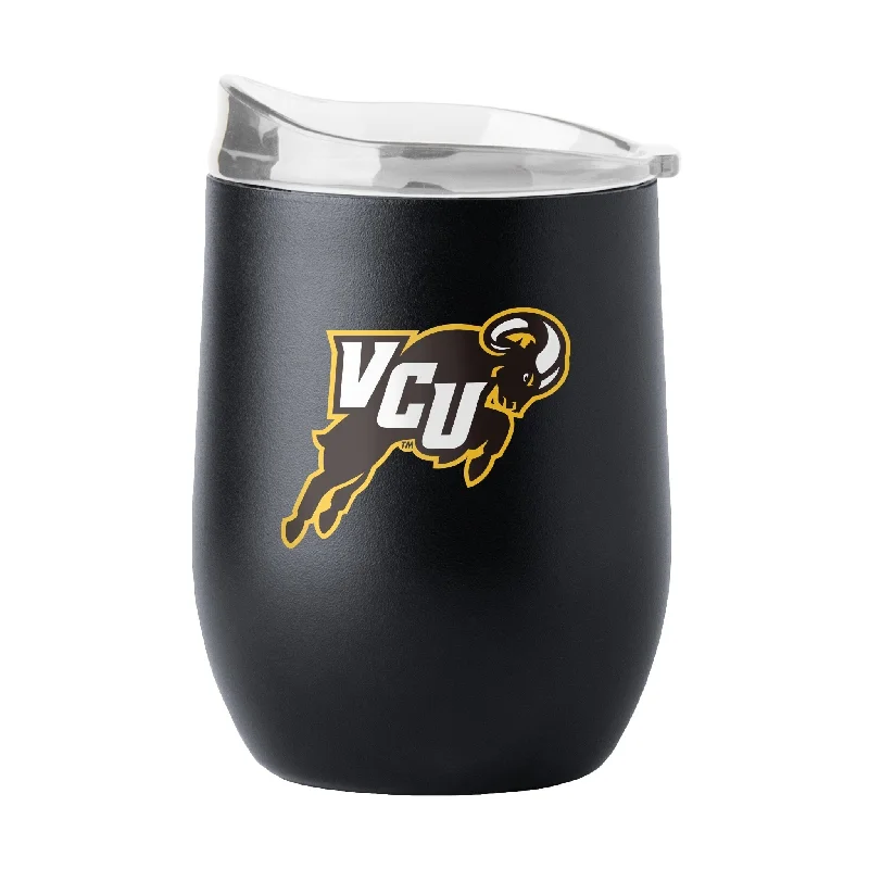 Personalized Team Mug For Birthday Gifts-Virginia Commonwealth 16oz Flipside Powder Coat Curved Bev