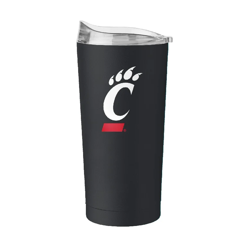 Team Mug With Custom Emblems-Cincinnati 20oz Flipside Powder Coat Tumbler