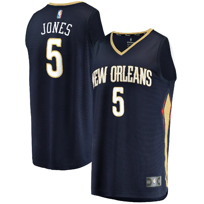 Custom Basketball Jersey For Professional Teams-Herbert Jones New Orleans Pelicans Branded Fast Break Basketball Jersey - Icon Edition - Navy