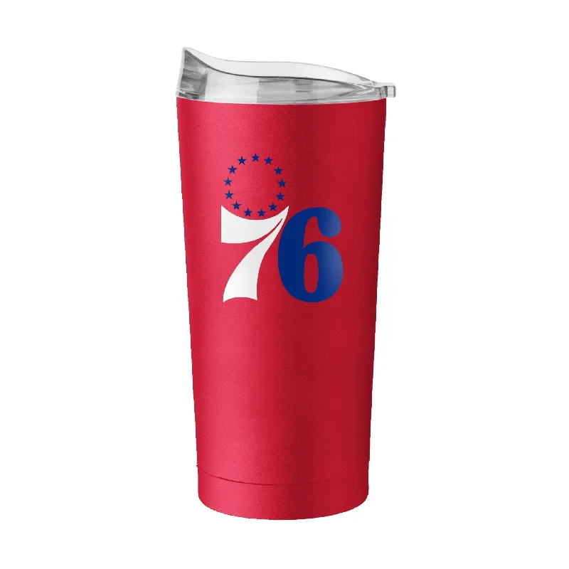 Team Mug With Custom Design-Philadelphia 76ers 20oz Flipside Powder Coat Tumbler