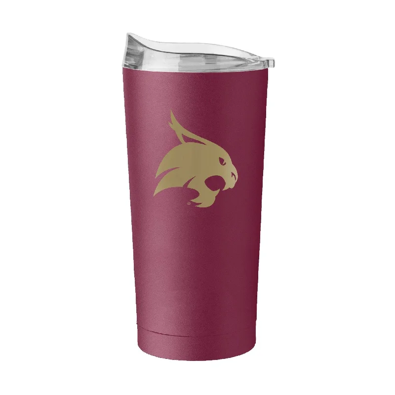 Team Mug With Inspirational Quote-Texas State 20oz Flipside Powder Coat Tumbler