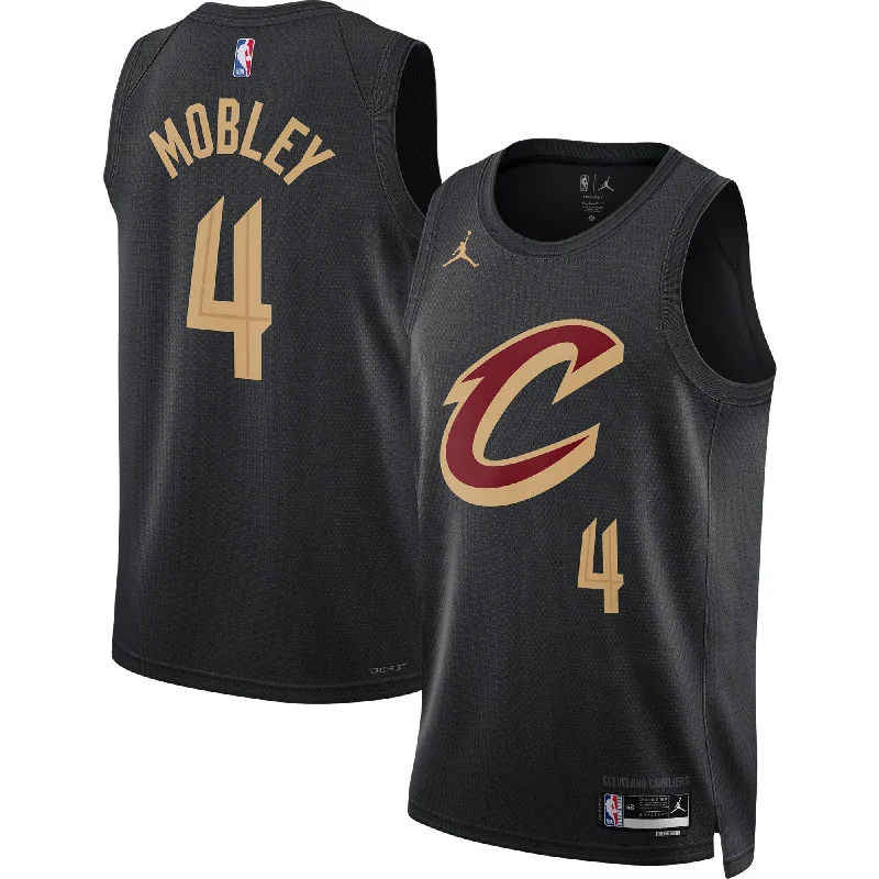 Basketball Jersey With Full Sublimation-Evan Mobley Cleveland Cavaliers Jordan Brand Unisex Swingman Basketball Jersey - Statement Edition - Black