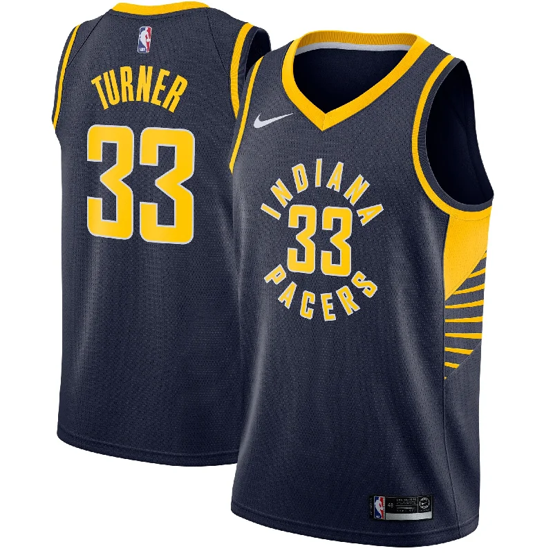 Basketball Jersey For Basketball Fans-Myles Turner Indiana Pacers Swingman Basketball Jersey Navy - Icon Edition