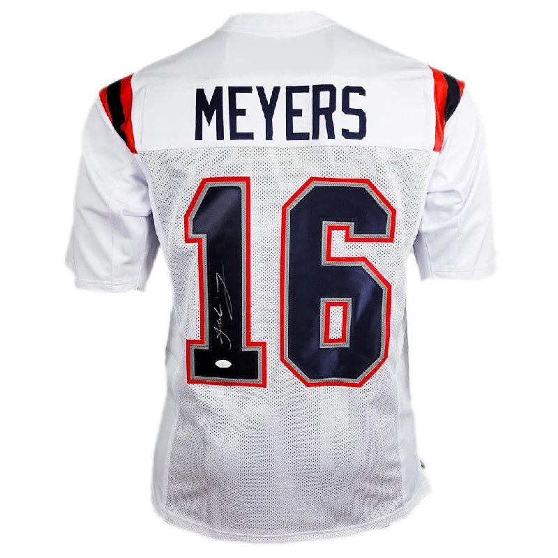 Rugby Jersey With Player Name-Jakobi Meyers Signed New England White Football Jersey (JSA)