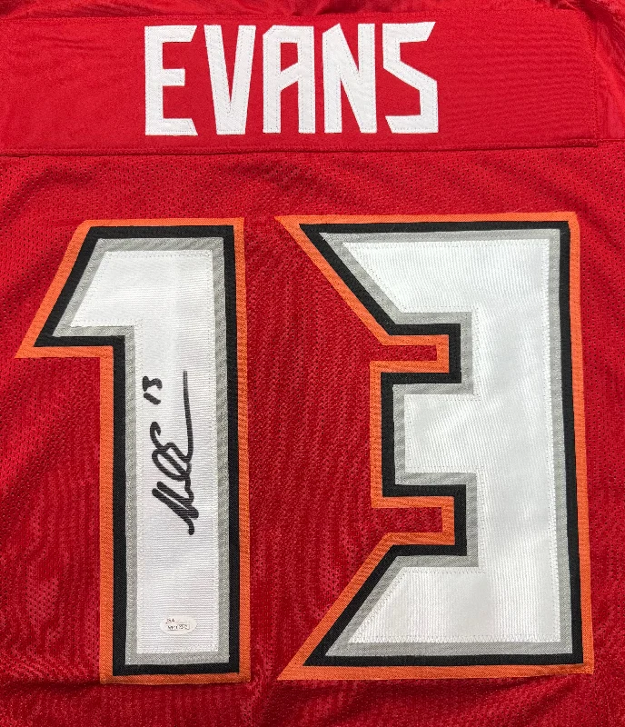 Rugby Jersey With Printed Design-Mike Evans Signed Tampa Bay Pro Red Football Jersey (JSA)